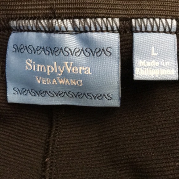 Simply Vera Vera Wang brand size L elastic waist leggings - Picture 4 of 5